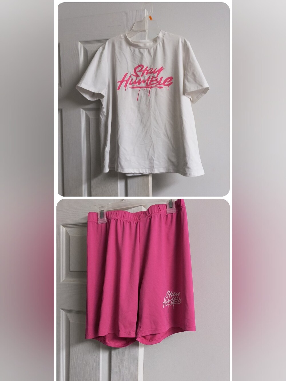 SHEIN Stay Humble Pink Women’s Bike Shorts